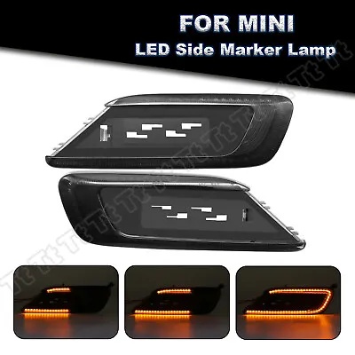 For 2016-up Mini Cooper F54 Clubman Sequential LED Side Marker Lights Smoke Lens • $49.49