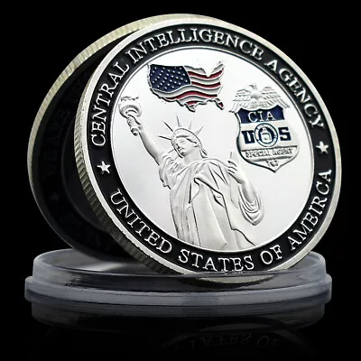 US Central Intelligence Agency CIA Silver Coin Statue Of Liberty Medal Souvenir • $8.11