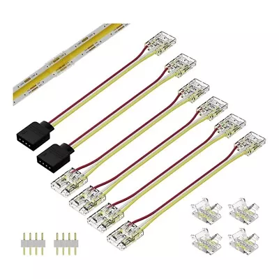 10mm Led Strip Connectors For CCT Tunable COB LED Strip Light Connectors W5U8 • £7.14