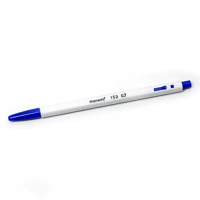 MONAMI 153 Ball Point Pen 0.7mm Blue 1dozen (12pcs) • $9.99