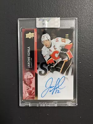 2021-22 Upper Deck Clear Cut Jarome Iginla UD Exclusives Card /35 • $110.38