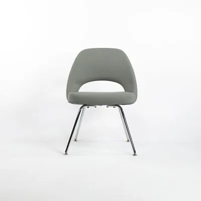 2000s Eero Saarinen For Knoll Executive Side Chair In Blue Fabric 10x Available • £522.78