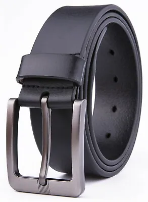 Mens Genuine Leather Dress Belt Handmade 1.5inch Width Strap  • $15.99