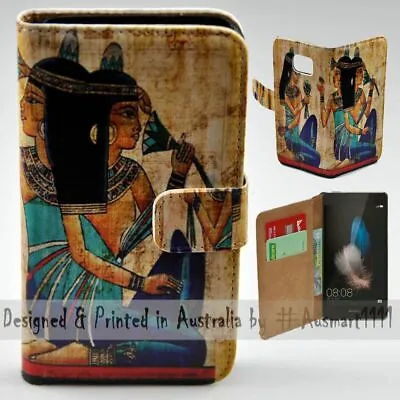 For Huawei Series - Ancient Egypt Theme Print Wallet Mobile Phone Case Cover • $13.98