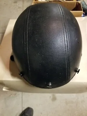 VEGA Motorcycle Half Helmet Leather Size XL DOT • $39.50