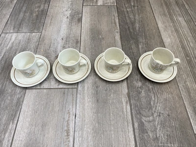£12 • Buy 1980 L.S. 1042 Royal Doulton Lambethware  Florinda  4 Cups & 4 X 6  Saucers VGC 