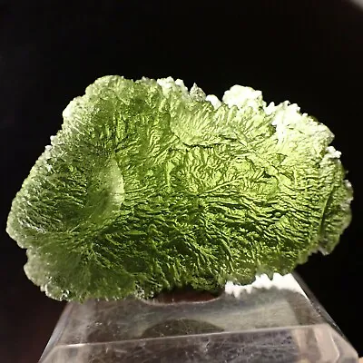 Natural Moldavite Green Aerolites Czech Meteorites Crystal Energy Apotropaic 1PC • $119.15