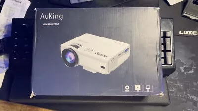 🍿 AuKing Mini Projector  Video Projector 1080P New M8-F (no Remote). • $17.50