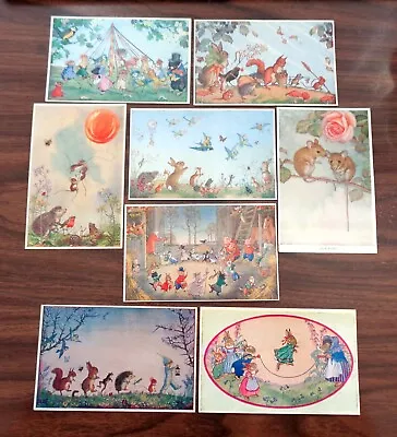 8 - Molly Brett Postcards From Medici Society Anthropomorphic Funny & Vf  Clean • $19.99