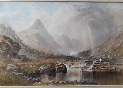 Original Philip Mitchell Watercolor 1868 20.5 By 13.5 Inches  • $3500