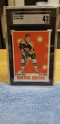 1970-71 Topps - #3 Bobby Orr SGC 4 • $125