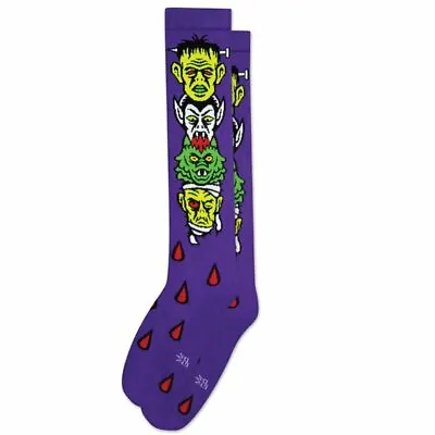 Thomas Fernandez Design Monster Mash Socks By Gumball Poodle Knee High Tube Sock • $17