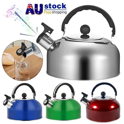 $15.69 • Buy 3L Stainless Steel Stove Top Kettle Whistling Camping Kitchen Gas Hob Tea Pot