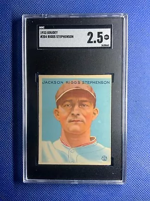 🔥 1933 Goudey Riggs Stephenson Chicago Cubs #240  SGC 2.5  (GOOD+)🔥 • $69.99