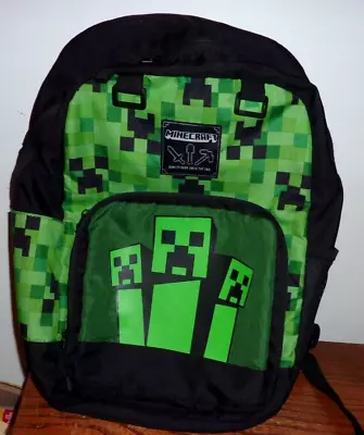 Minecraft Backpack Book Bag Green/Black/Brown  Designed By Jinx Youth • $18