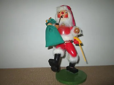 Vintage Wood Santa Claus Incense Smoker 10  German? Erzgebirge? • $48.95