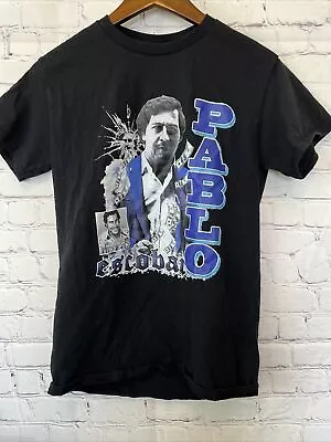 Pablo Escobar Black T Shirt Size Small Short Sleeve Short Sleeve Gilden • $15.99