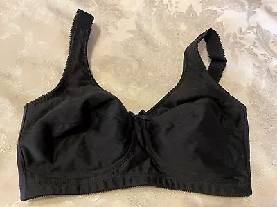 AMOENA Bella 2114 Soft Cup Pocketed Non-Wired Mastectomy 36D Black Bra • $9.99