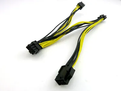 18AWG PCI-E 6pin To Triple 8-pin 3-way Splitter Extension Cable 3X (6+2pin) C... • $3.99