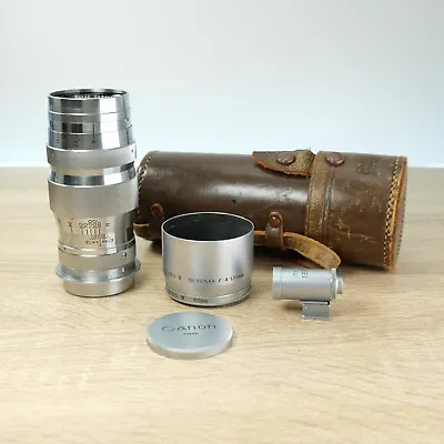 Canon 135mm F4 Serenar Telephoto Lens LTM L39 Leica + Viewfinder Set Rare • £159.99