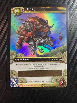 World Of Warcraft  2009 TCG Tiny Unscratched Loot Card • $20