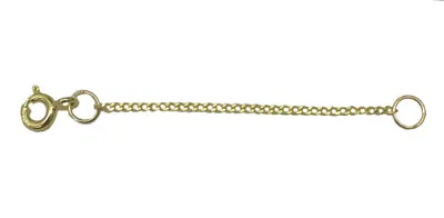 Antomus® British 9 Carat (375) Solid Yellow Gold Diamond Cut Curb Chain Extender • £24.99