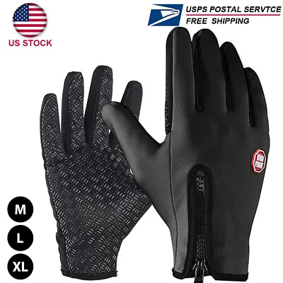 Thermal Windproof Waterproof Winter Gloves Touch Screen Warm Mittens Men XL L M  • $7.99