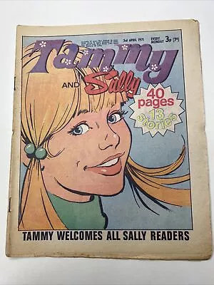 TAMMY & SALLY COMIC - 3rd April 1971 - Original Vintage / Nostalgic Gifts • £9.99