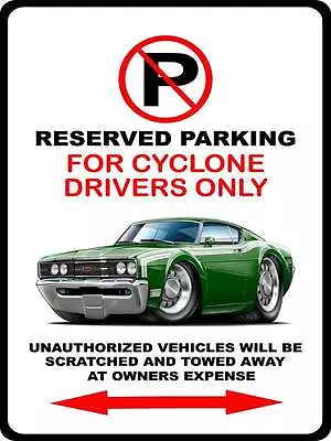 1969 Mercury Cyclone Muscle Car No Parking Sign NEW • $19