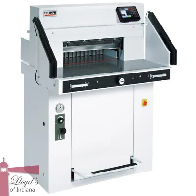 MBM TRIUMPH 5560 Programmable Hydraulic 21 5/8? Paper Cutter With VRCut • $21739