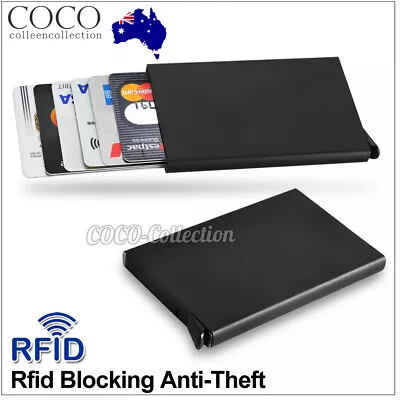 RFID Blocking Aluminum Card Holder Slim Wallet ID Credit Protector Purse New • $6.45