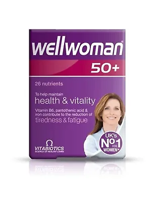 Vitabiotics Wellwoman 50+ Plus Advanced Vitamin Mineral Supplement 30 Tablets • £9.87