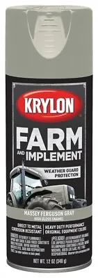 Case Of (6) Krylon Ko1938000  Gloss Massey Ferguson Gray Equipment Spray Paint • $43.99