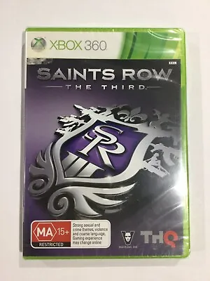Saints Row The Third Microsoft XBOX 360 Brand NEW Sealed AUS PAL 3rd Rare • $72.90