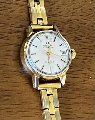 Vintage Woman's OMEGA GENEVE Watch W/date WORKS ! • $165