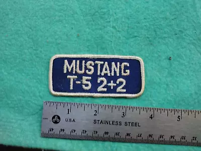 Vintage Ford Mustang T5 2+2 Racing Service Dealer Hat Patch • $7