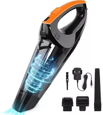 Handheld Vacuum Cyclone Cordless Hand Vacuum Cleaner Powered By Li-ion Battery • £26.99