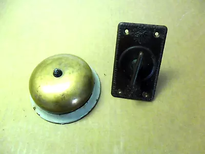 Vintage Sargent Manual Doorbell Ringer Mechanical Door Bell  Works Victorian • $85