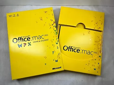 Retail Boxed: Microsoft Office MAC 2011 Home & Student W/ Key For Up To 3 Users • $19.95