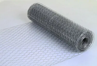 £39.99 • Buy Galvanised Chicken Wire Mesh Fence Net Rabbit Netting Fencing Cages Runs Pens