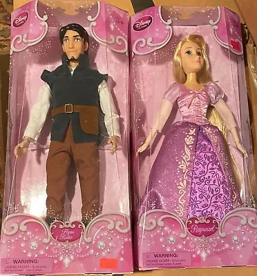 New Tangled 3 Doll Lot Disney Store Flynn & Rapunzel & Mattel Mother Gothel • $70