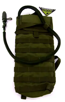 Condor Tactical Molle Hydration Carrier Pouch W/ 2.5 Liter Water Bladder Olive • $39.99