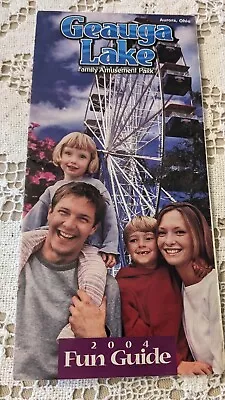 2004 Geauga Lake Amusement Park Fun Guide Brochure Map • $27