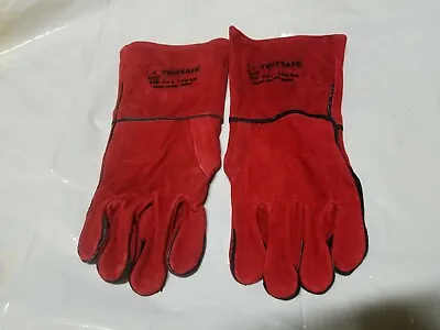 Welding Gloves Heat Resistant BBQ/Oven/MIG/TIG Welder Welder Gauntlets • £6.50