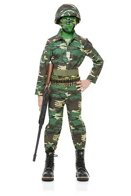Army Costume Kids Soldier Halloween Fancy Dress • $32