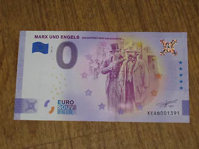 KARL MARX & FRIEDRICH ENGELS Ein Gespenst... EURO 0 EUROS Bill Billet Banknotes  • £8.91