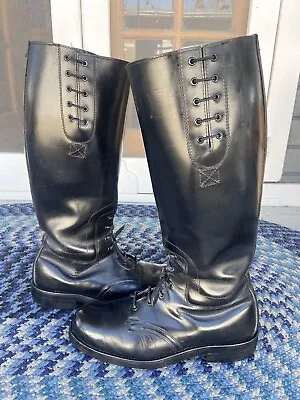 Rare Vintage Hartt Tall Police Motor Patrol Trooper Boots Dehner Style U.s. 9d • $249