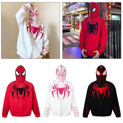 Marvel Age Spider-Man 2099 Super Hero 3DHoodie Sweatshirt Cosplay Jacket Coat • £24.69