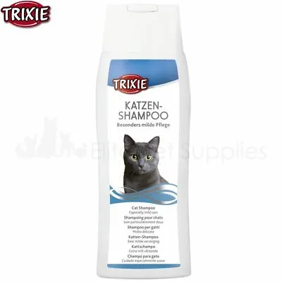 Trixie Cat Shampoo 250ml Mild Chamomile Extract Fur Grooming Revitalising • £6.25