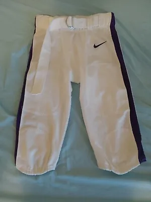 Nike Pro Stock Vapor Game White / Purple Men's Small Football Pants NWT • $24.99